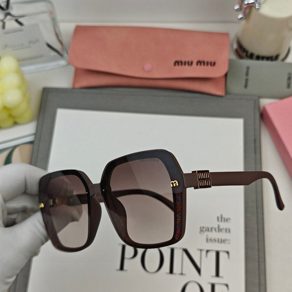MIU MIU RUNWAY SQUARE SUNGLASSES 53044 IN ACETATE