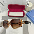 GUCCI GEOMETRIC FRAME SUNGLASSES 58034 IN ACETATE
