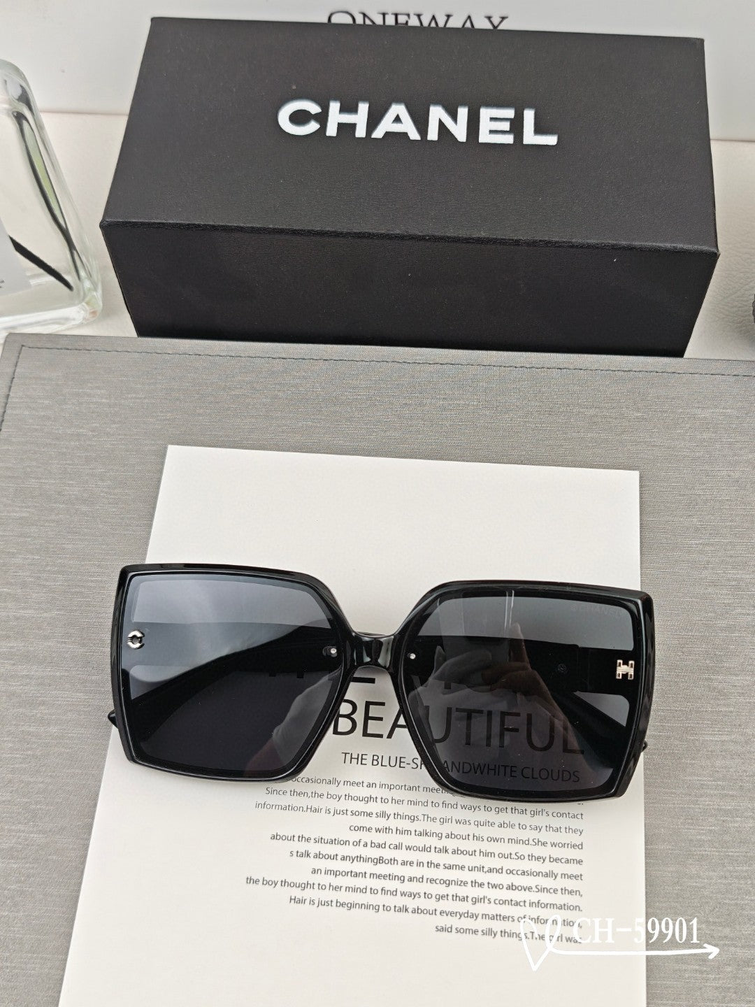 CHANEL SQUARE SUNGLASSES 59901 IN ACETATE