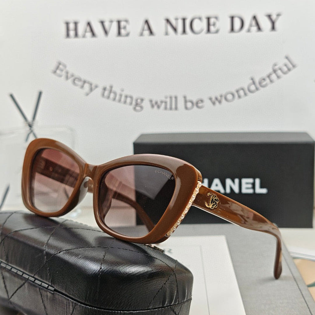 CHANEL CAT EYE SUNGLASSES 55160 IN ACETATE