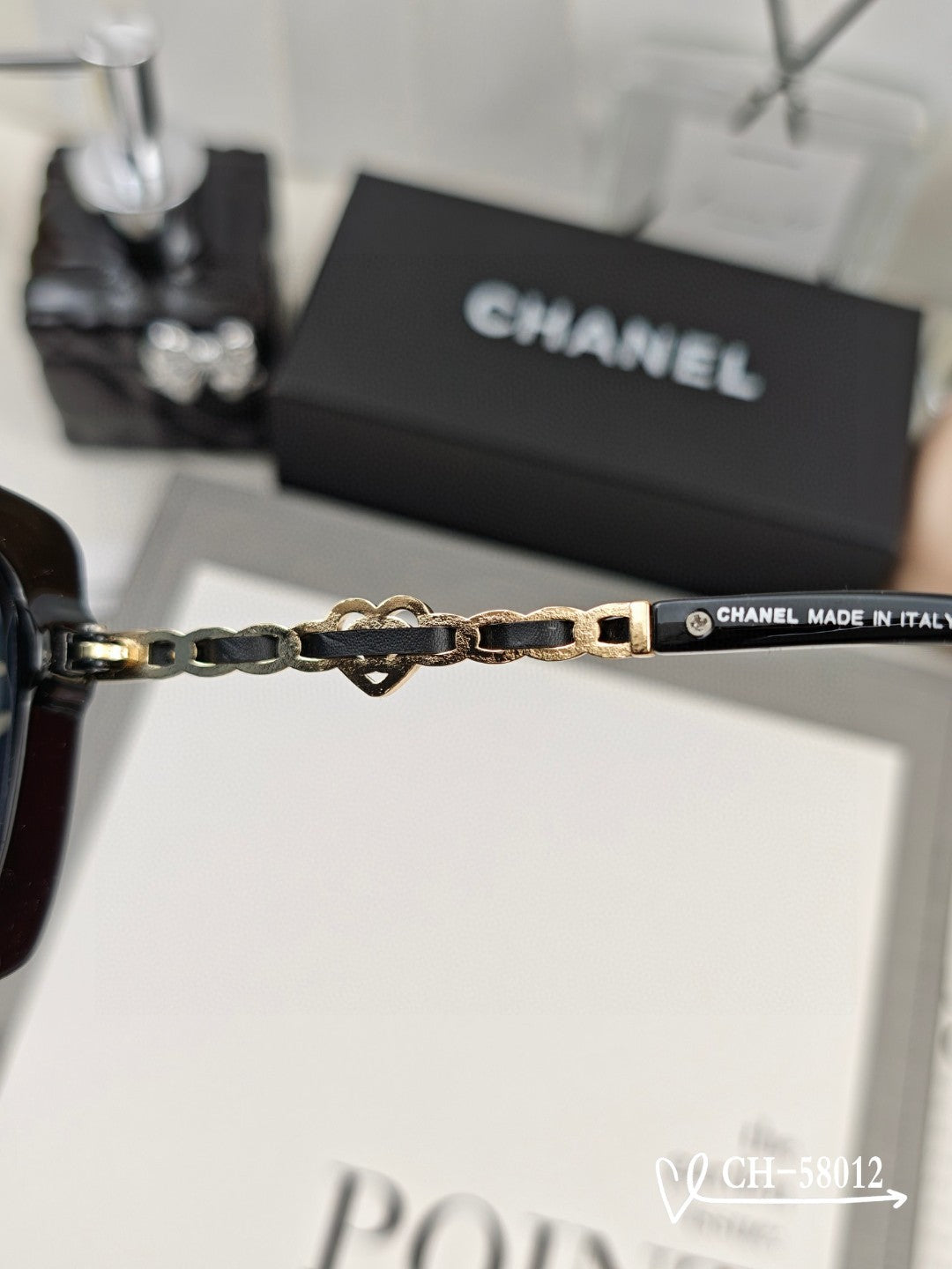 CHANEL SQUARE SUNGLASSES 58012 IN ACETATE