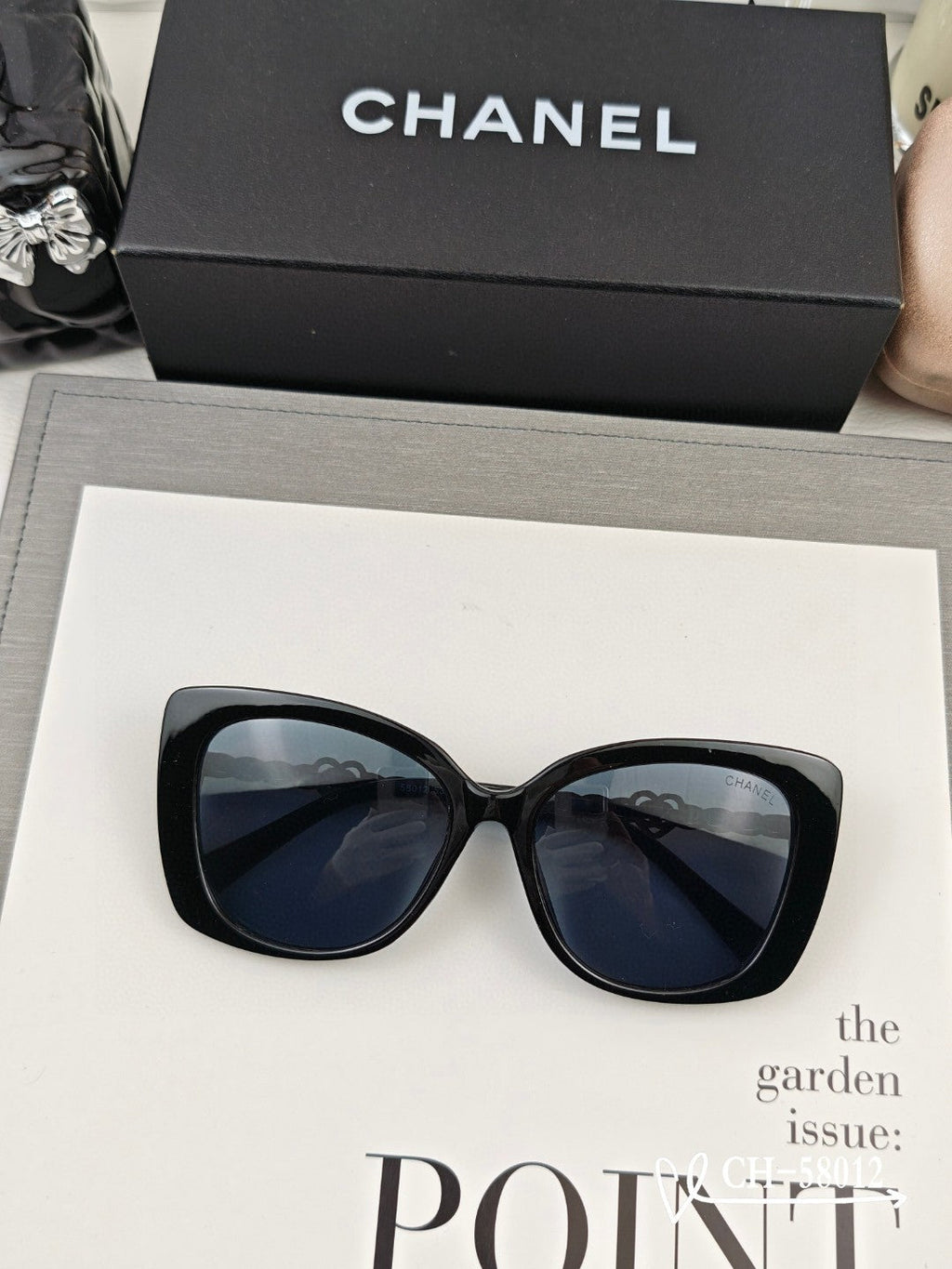 CHANEL SQUARE SUNGLASSES 58012 IN ACETATE