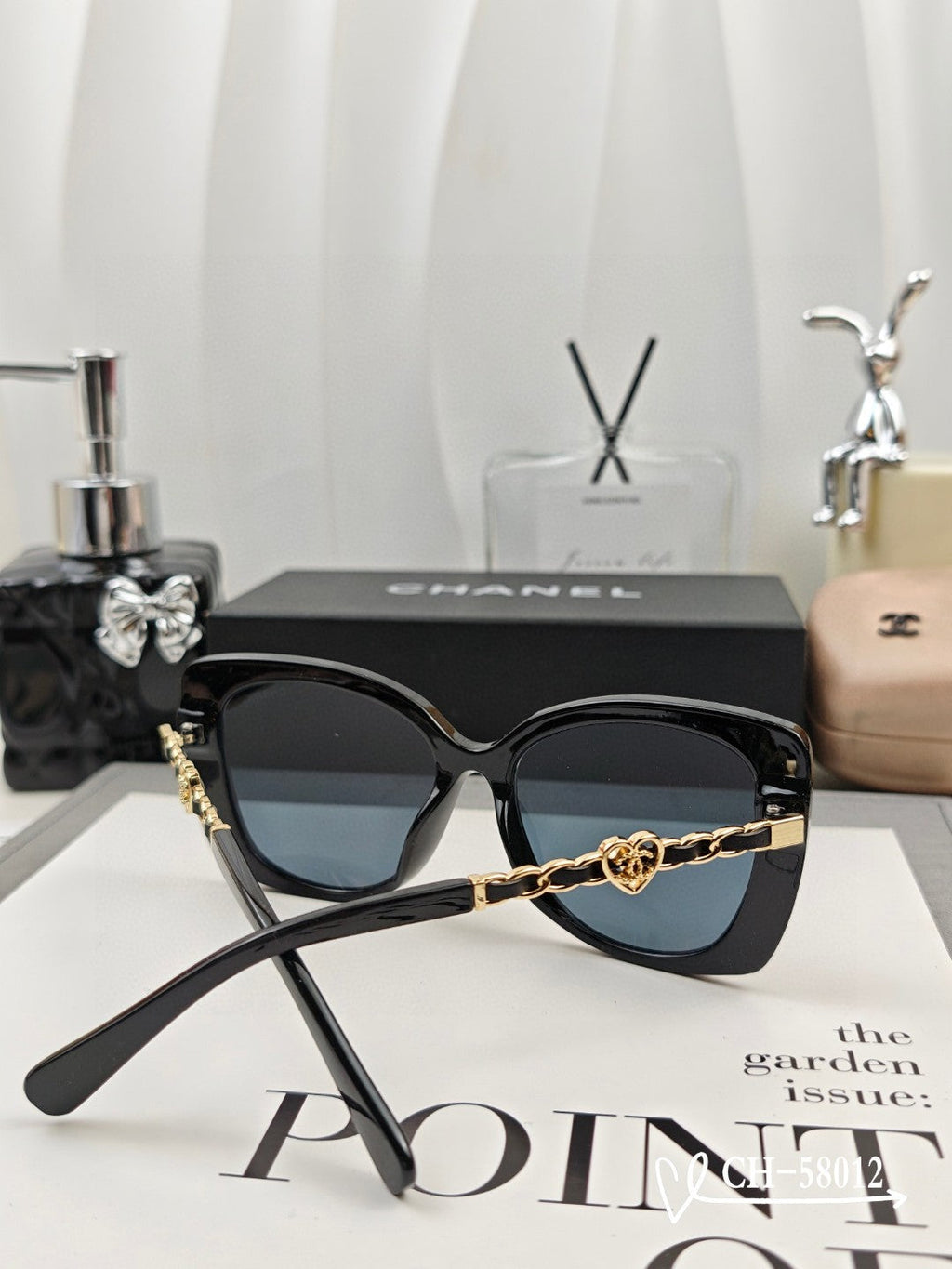CHANEL SQUARE SUNGLASSES 58012 IN ACETATE