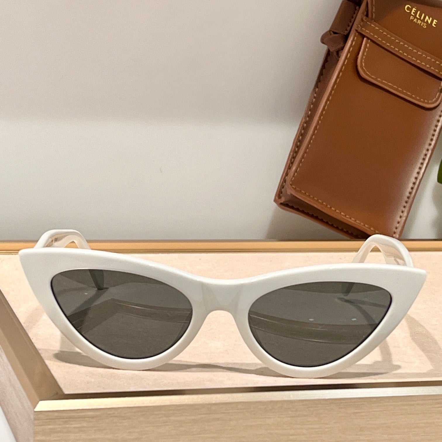 CELINE TRIOMPHE CAT EYE SUNGLASSES CL40019 IN ACETATE