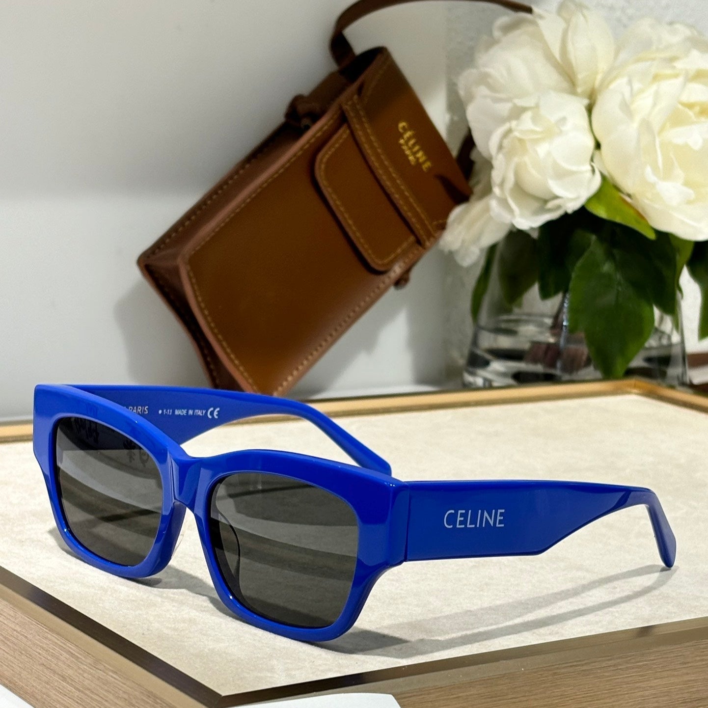 CELINE TRIOMPHE SUNGLASSES CL40197 IN PINK ACETATE