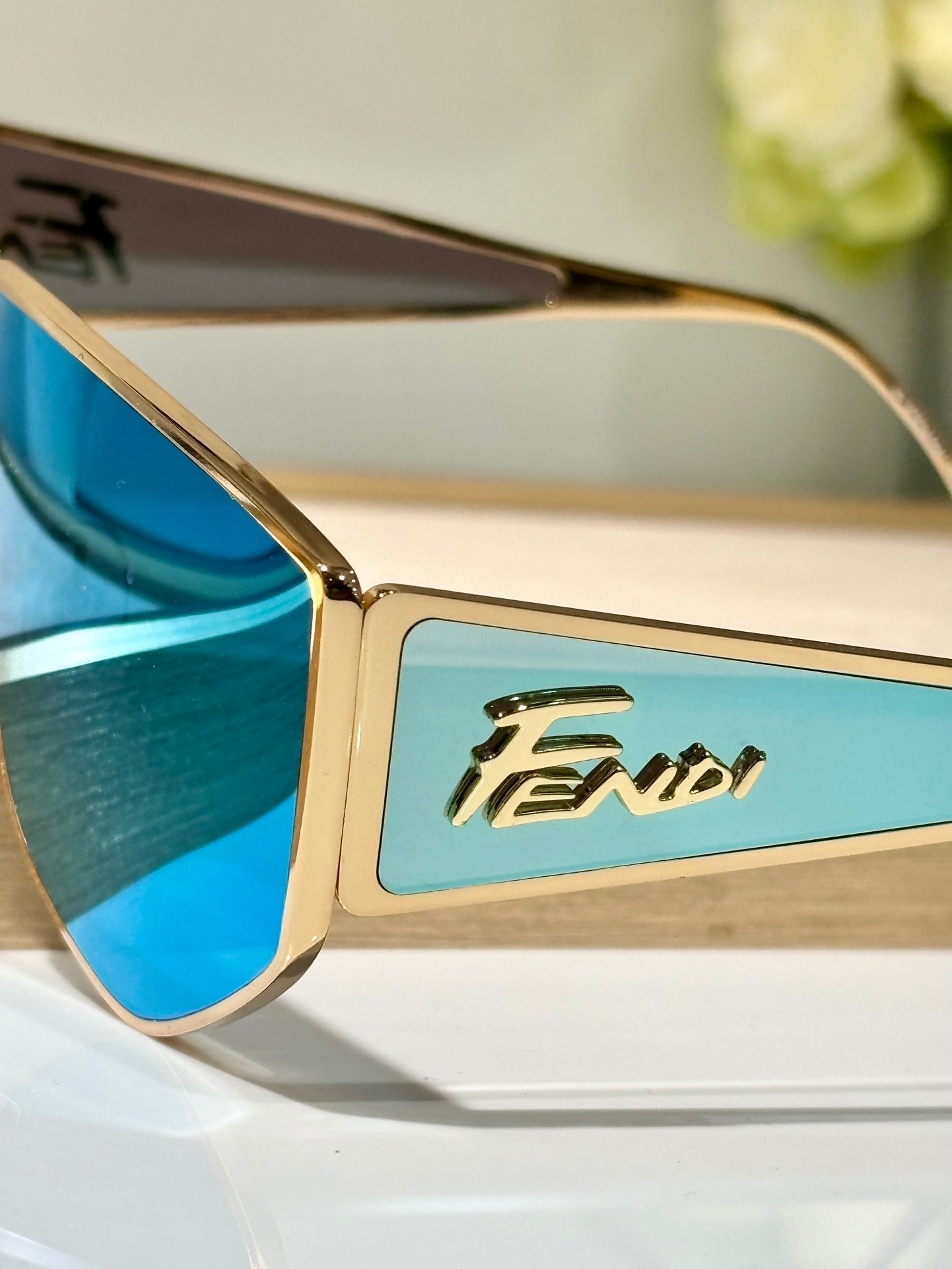 FENDI DISCO SQUARED SUNGLASSES FF M0093 IN METAL