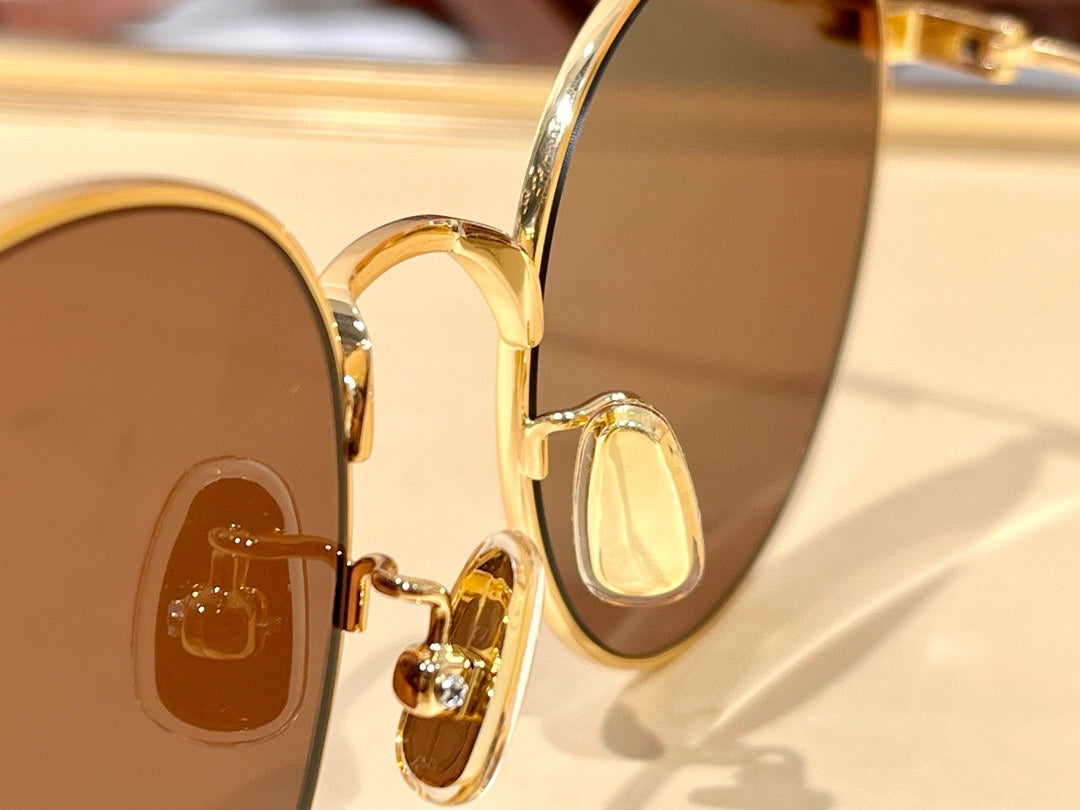 CELINE SUNGLASSES CL40100 IN METAL MINERAL GLASS LENSES