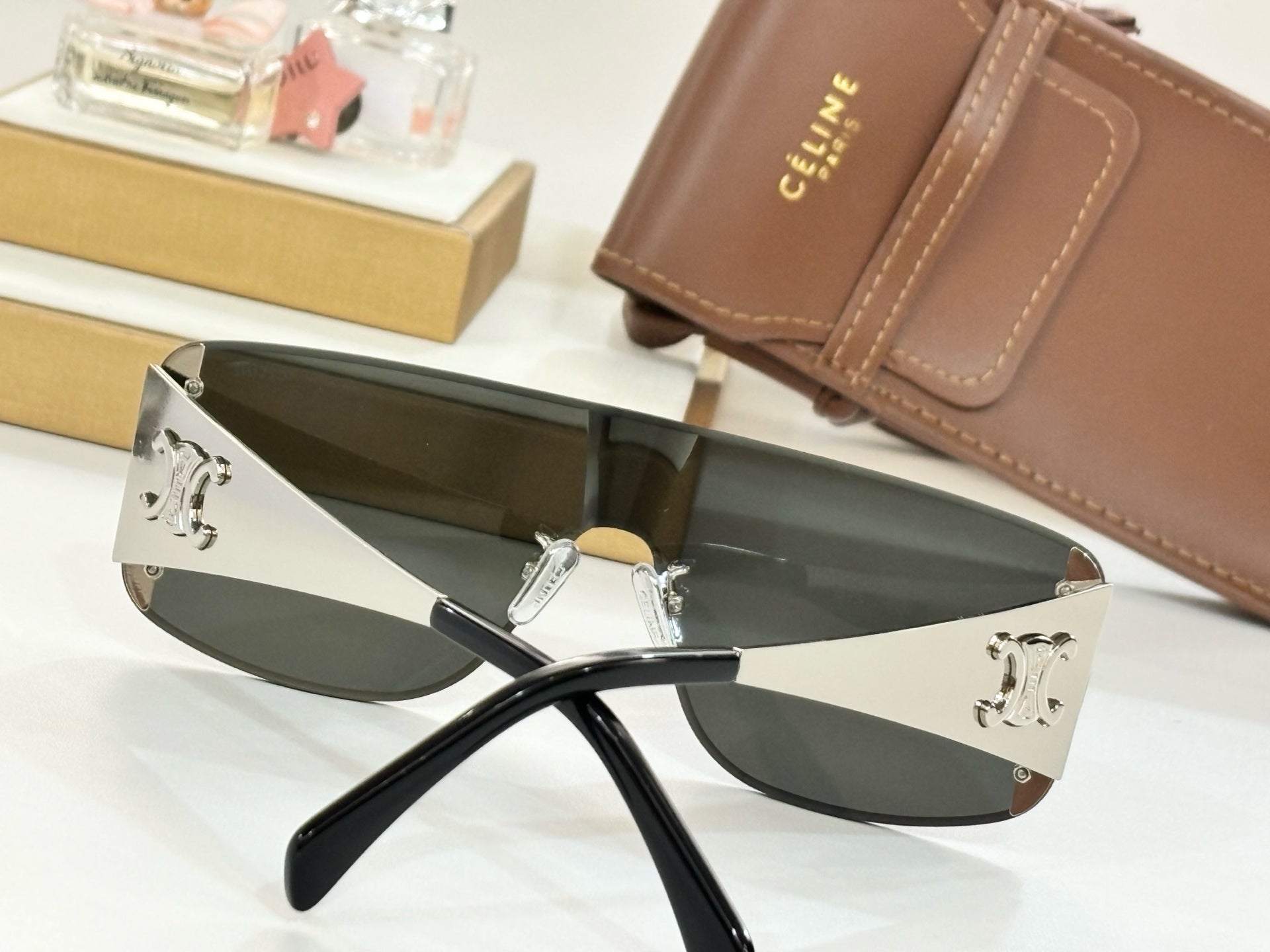 CELINE TRIOMPHE RACER SUNGLASSES CL42014 IN METAL