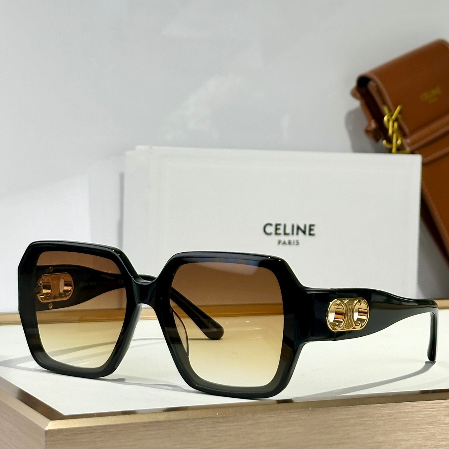 CELINE TRIOMPHE SUNGLASSES CL40251U IN ACETATE