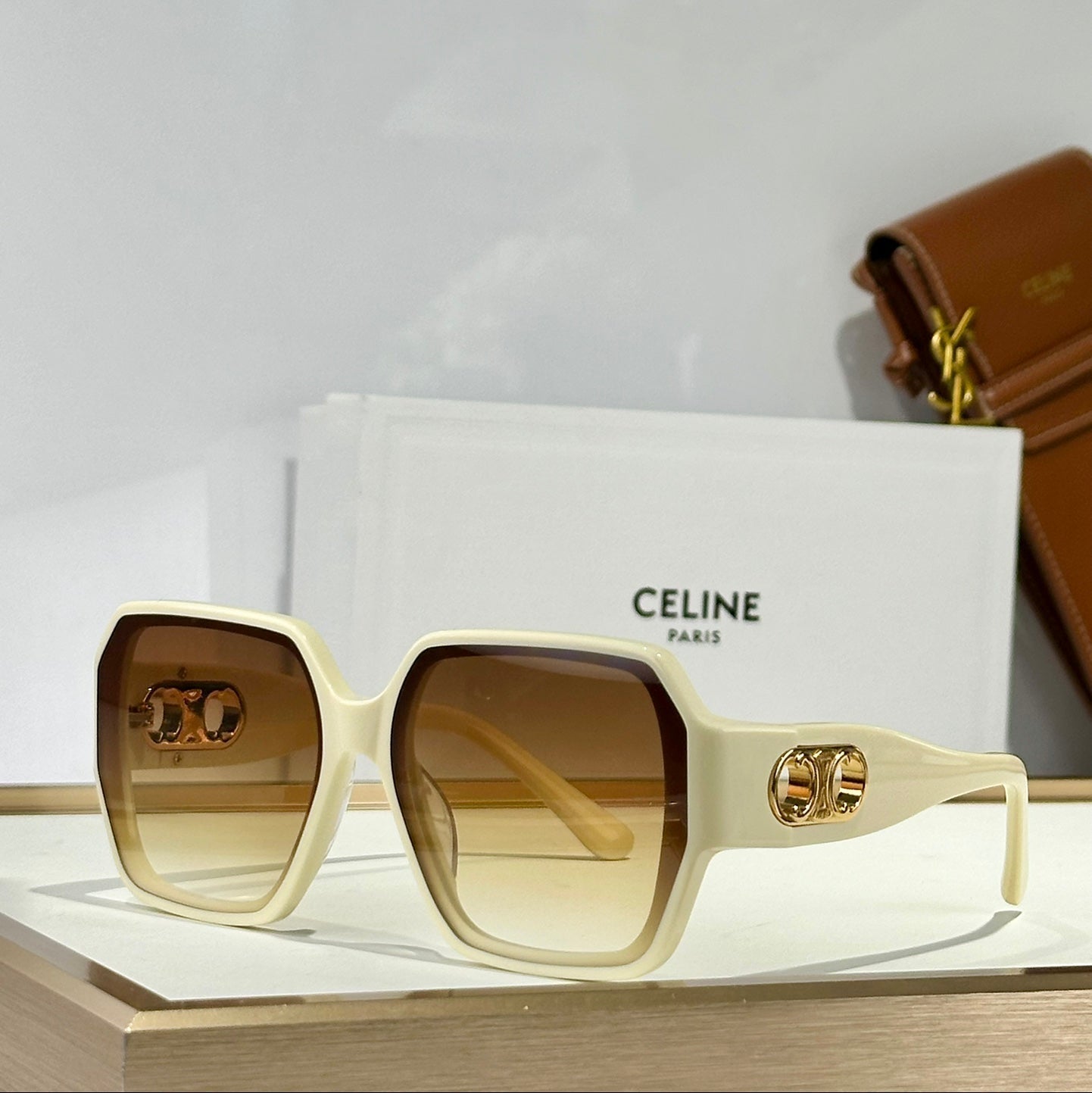 CELINE TRIOMPHE SUNGLASSES CL40251U IN ACETATE