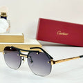 CARTIER SANTOS ROUND FRAME SUNGLASSES CT00676 IN METAL