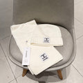 CHANEL SET BEANIE HAT AND SCARF WHITE 427885