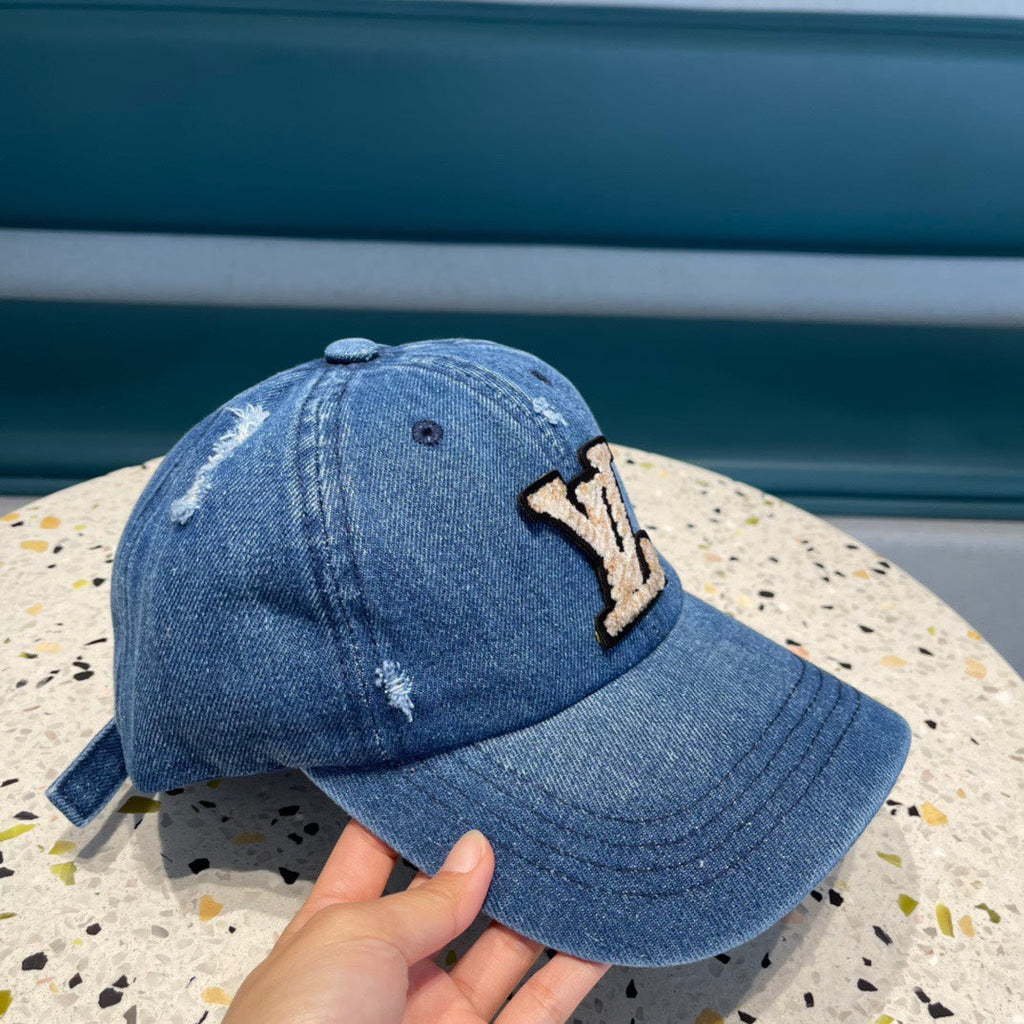 LOUIS VUITTON BASEBALL CAP IN CLASSIC BLUE DENIM 433085