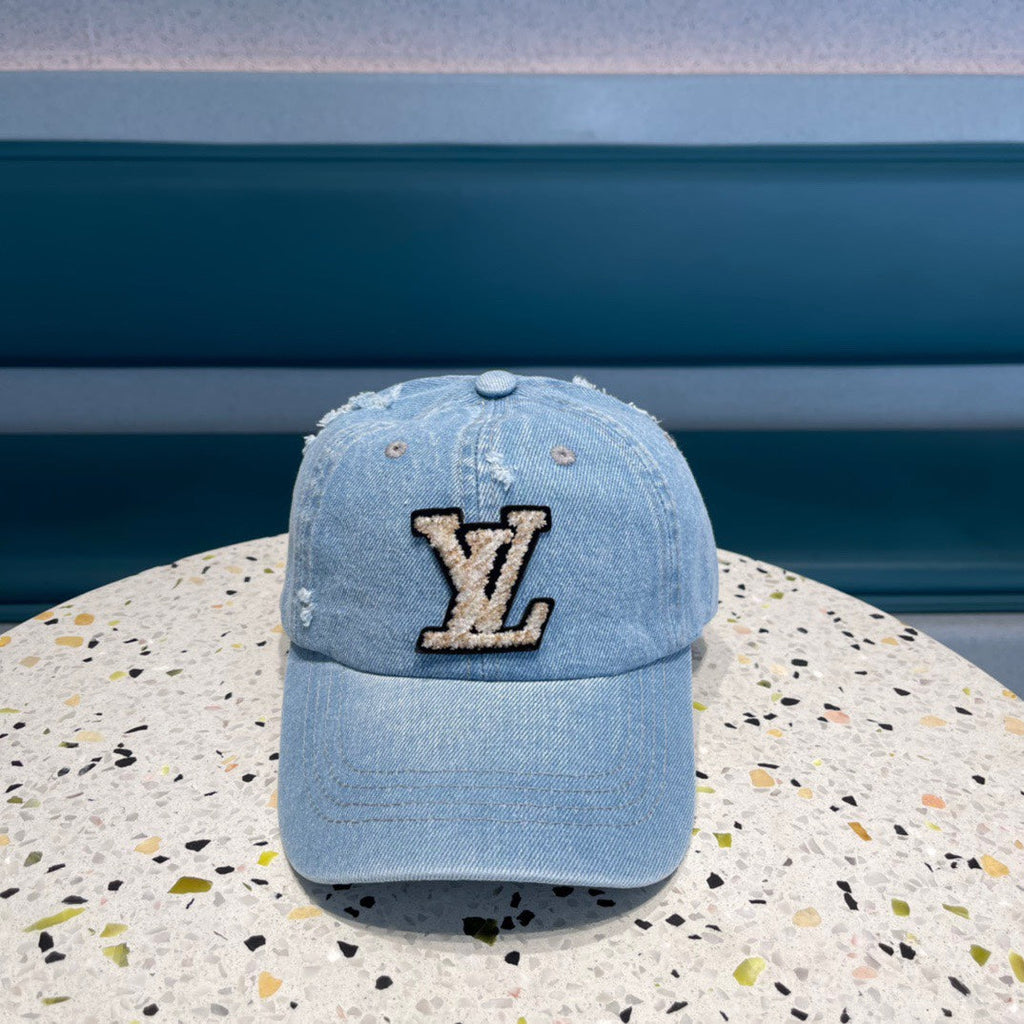 LOUIS VUITTON BASEBALL CAP IN LIGHT BLUE DENIM 433086