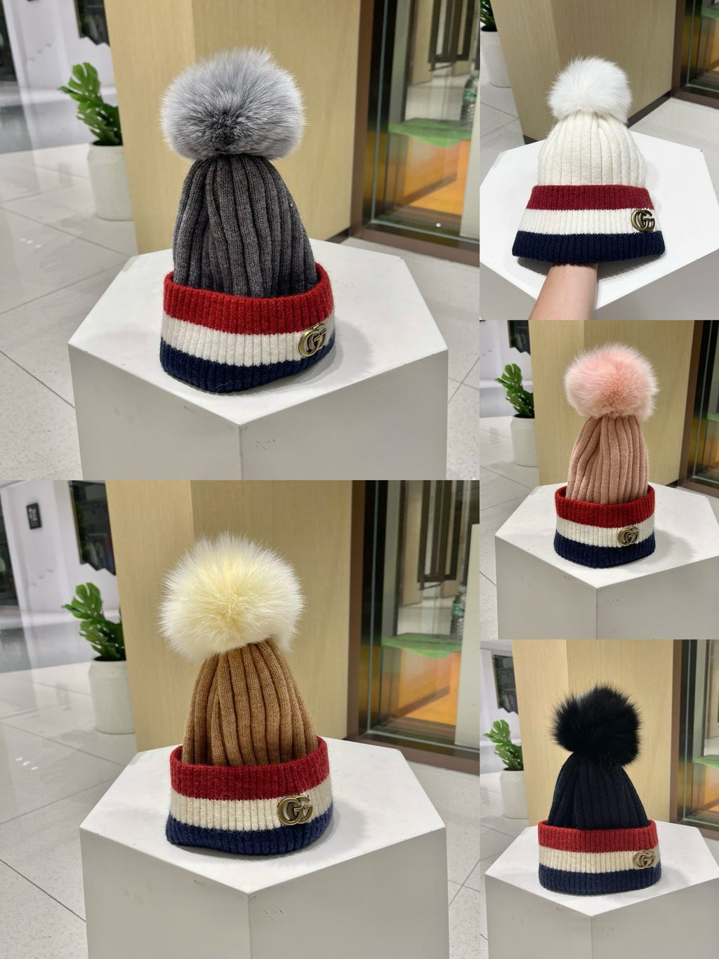 GUCCI BEANIE HAT IN COLORFUL WOOL 434724
