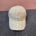 MONCLER BASEBALL CAP IN BEIGE CREAM TWEED 437707