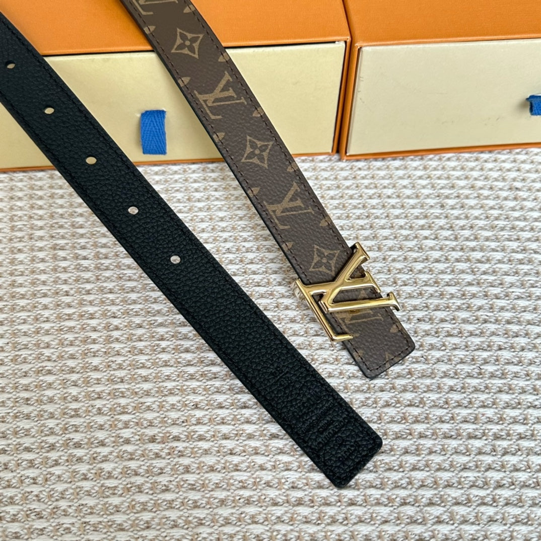 LOUIS VUITTON LV ICONIC 25 MM IN BROWN DAMIER CALFSKIN SILVER HARDWARE