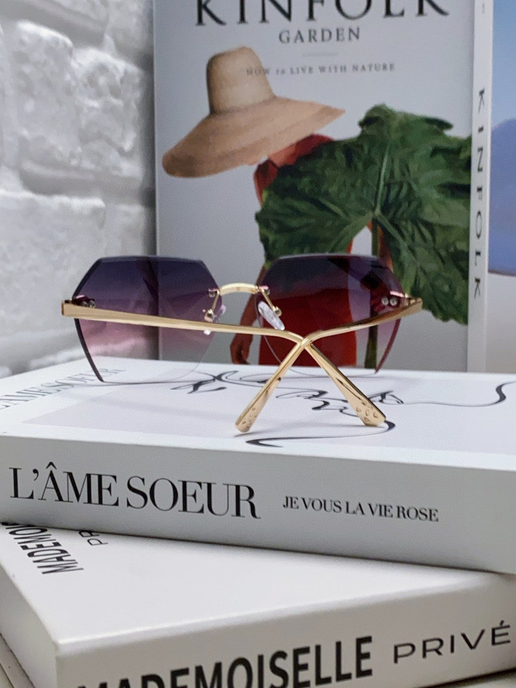 CARTIER PANTHÈRE RIMLESS GEOMETRIC FRAME SUNGLASSES 562061 IN METAL