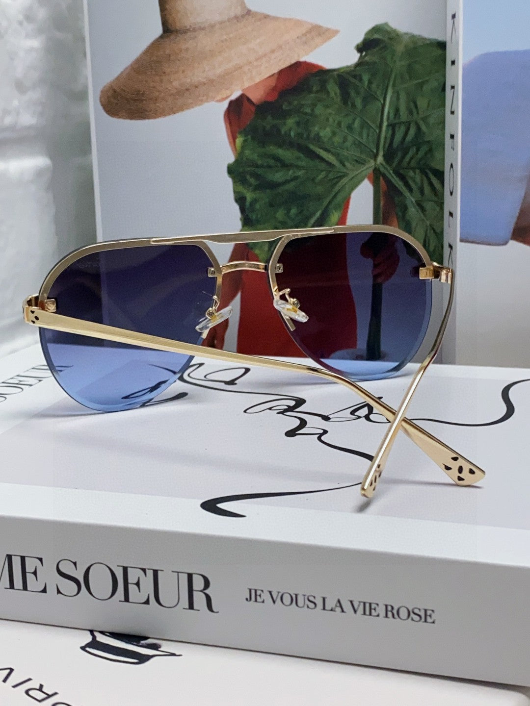 CARTIER PANTHÈRE AVIATOR FRAME SUNGLASSES 562065 IN METAL