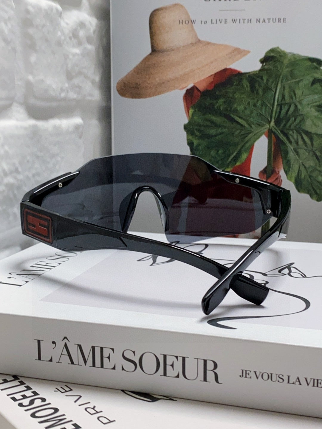 FENDI FF SQUARED VISOR FRAME SUNGLASSES 557144 IN ACETATE
