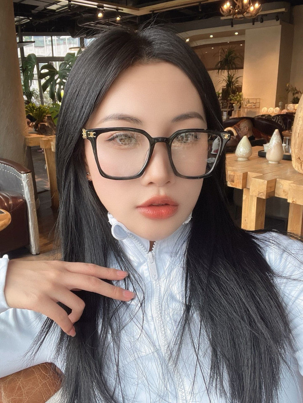 CELINE TRIOMPHE SUNGLASSES 497818 IN SILVER METAL LIGHT BROWN LENSES