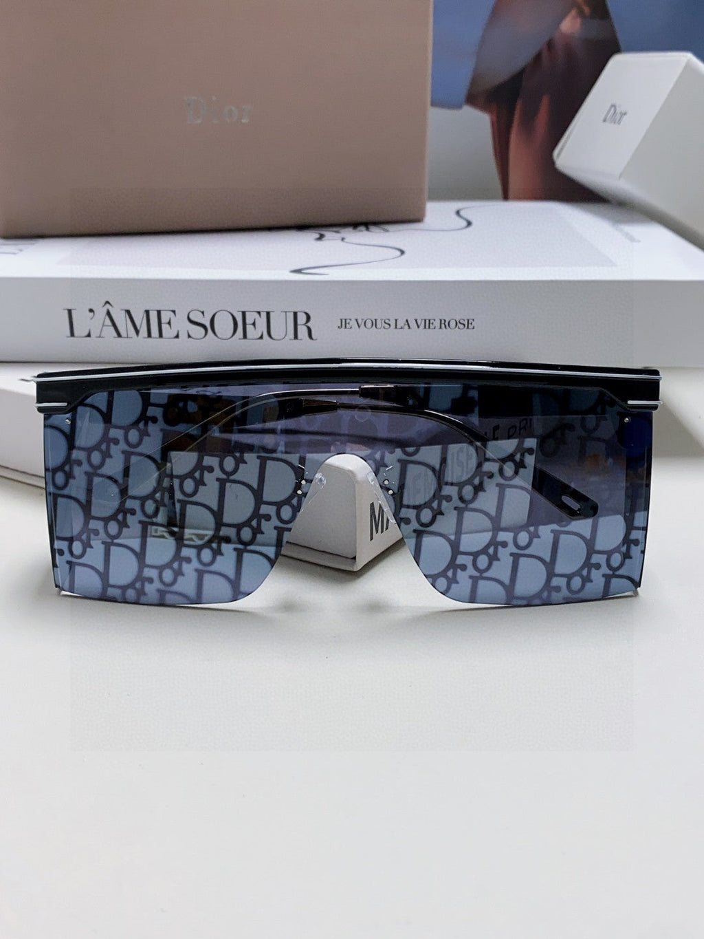 DIOR OBLIQUE SUNGLASSES CLUB M1U IN BLACK ACETATE