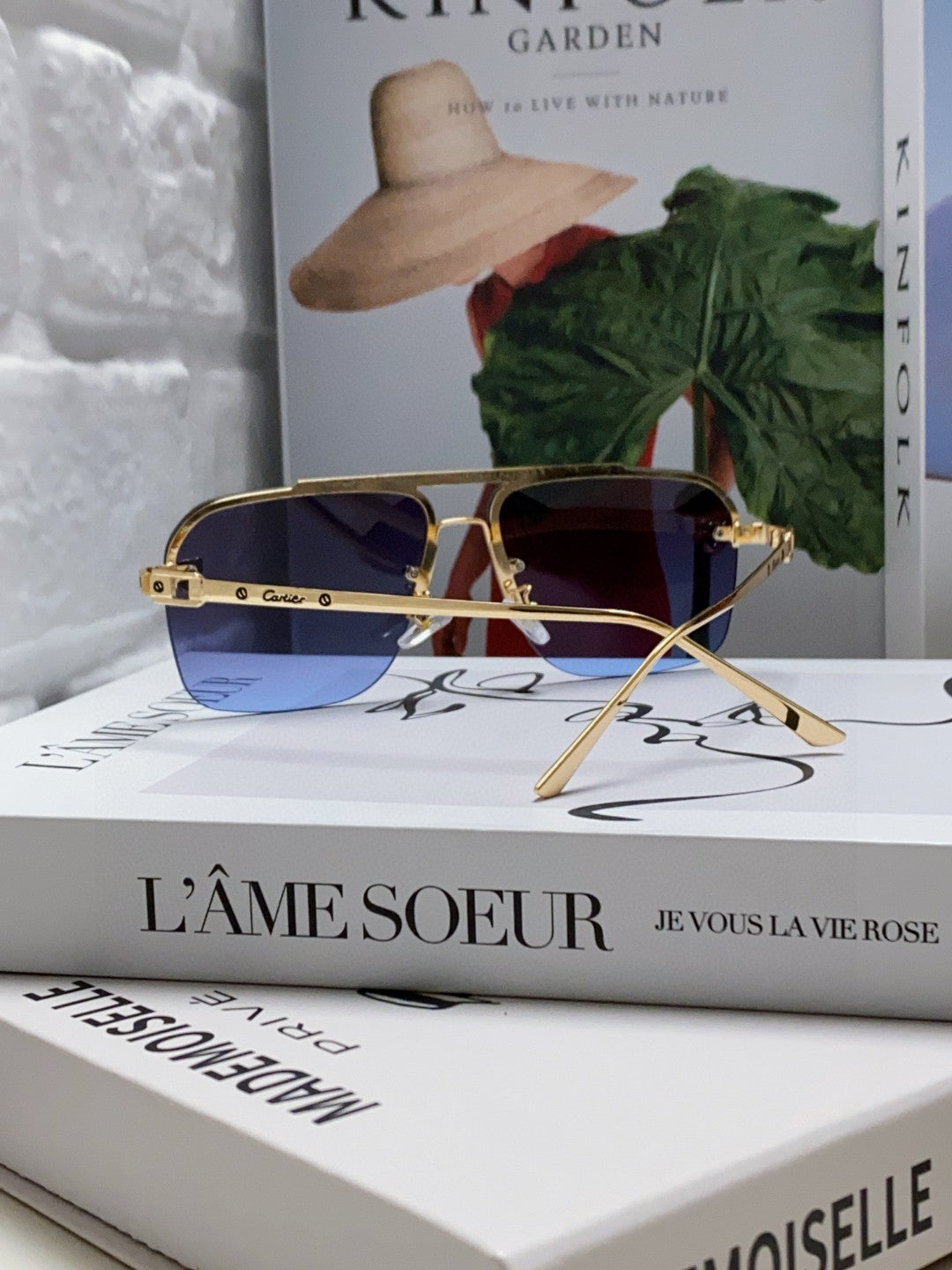 CARTIER PANTHÈRE SQUARE FRAME SUNGLASSES 543534 IN METAL