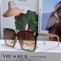 LOUIS VUITTON SQUARE SUNGLASSES 581368 IN BEIGE ACETATE