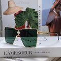LOUIS VUITTON CYCLONE SUNGLASSES 581373 IN GOLD METAL DARK GREEN LENSES