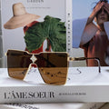 LOUIS VUITTON CYCLONE SUNGLASSES 581374 IN GOLD METAL BRWON LENSES