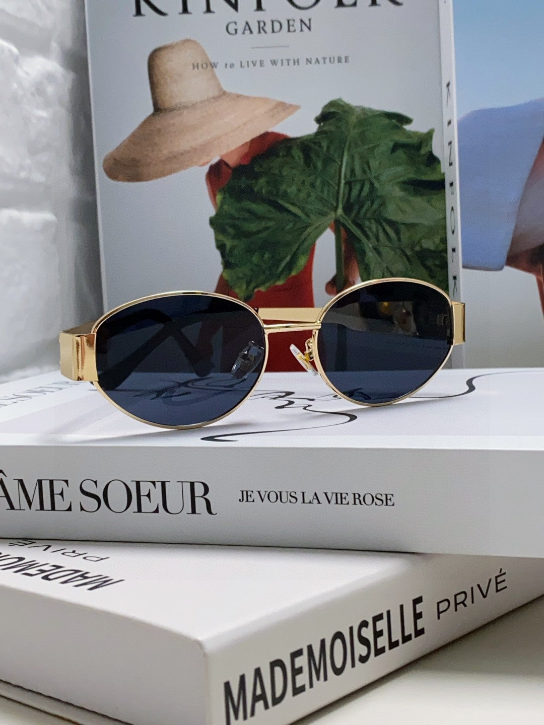 CELINE TRIOMPHE SUNGLASSES 548598 IN METAL