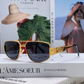 CELINE TRIOMPHE SUNGLASSES 513000 IN GOLD METAL BLACK LENSES