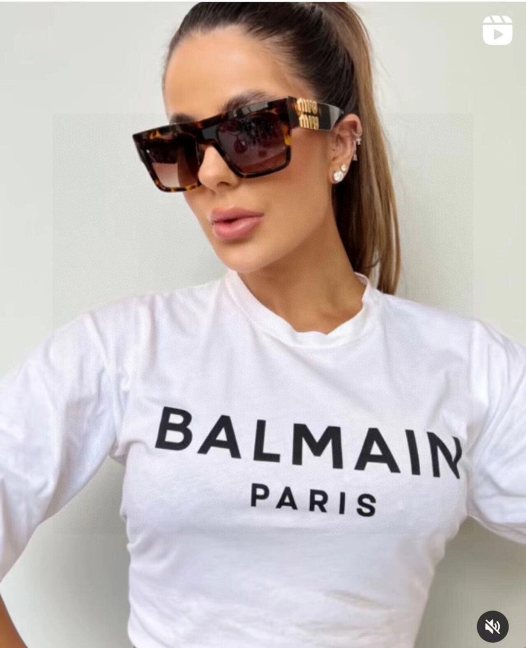 MIU MIU RUNWAY SQUARE SUNGLASSES 513009 IN HAVANA ACETATE