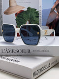 CELINE TRIOMPHE SUNGLASSES 552771 IN WHITE ACETATE