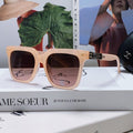 CHANEL SQUARE SUNGLASSES 632877 IN PINK CLEAR ACETATE