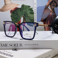 CHANEL SQUARE SUNGLASSES 632882 IN BLACK ACETATE CLEAR LENSES