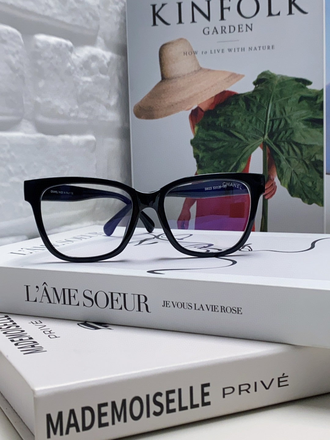 CHANEL SQUARE SUNGLASSES 632890 IN BLACK ACETATE