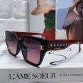 CHANEL SQUARE SUNGLASSES 632894 IN RED ACETATE