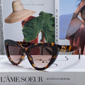 MIU MIU GLIMPSE CAT EYE SUNGLASSES 555885 IN HAVANA ACETATE