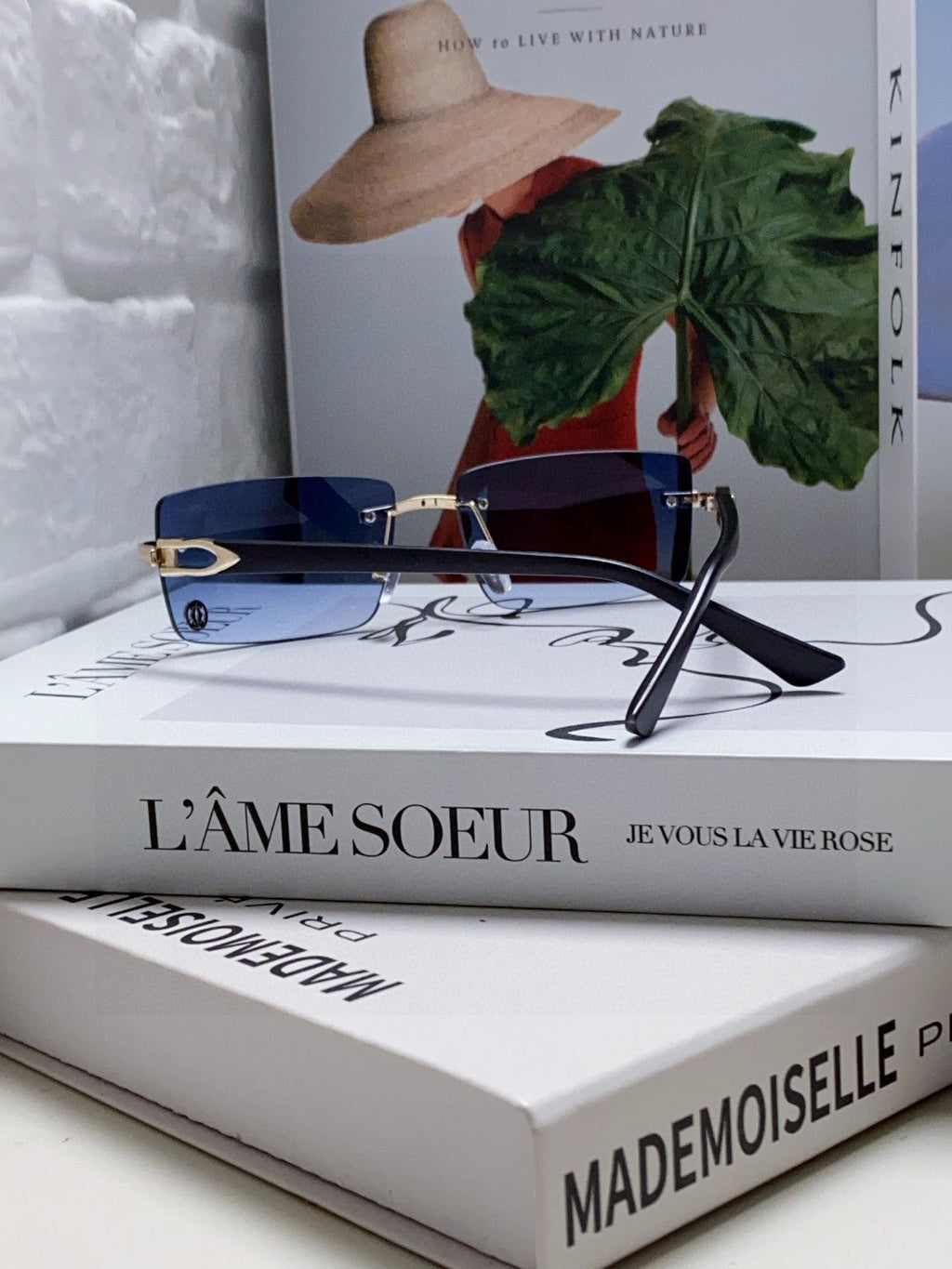 CARTIER RECTANGULAR FRAME SUNGLASSES 555890 IN METAL AND ACETATE
