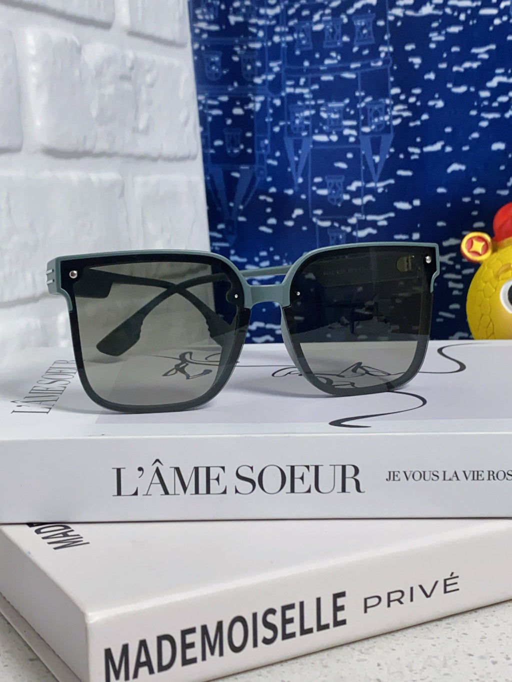DIOR MONTAIGNE SUNGLASSES 560860 IN TAN GREEN ACETATE