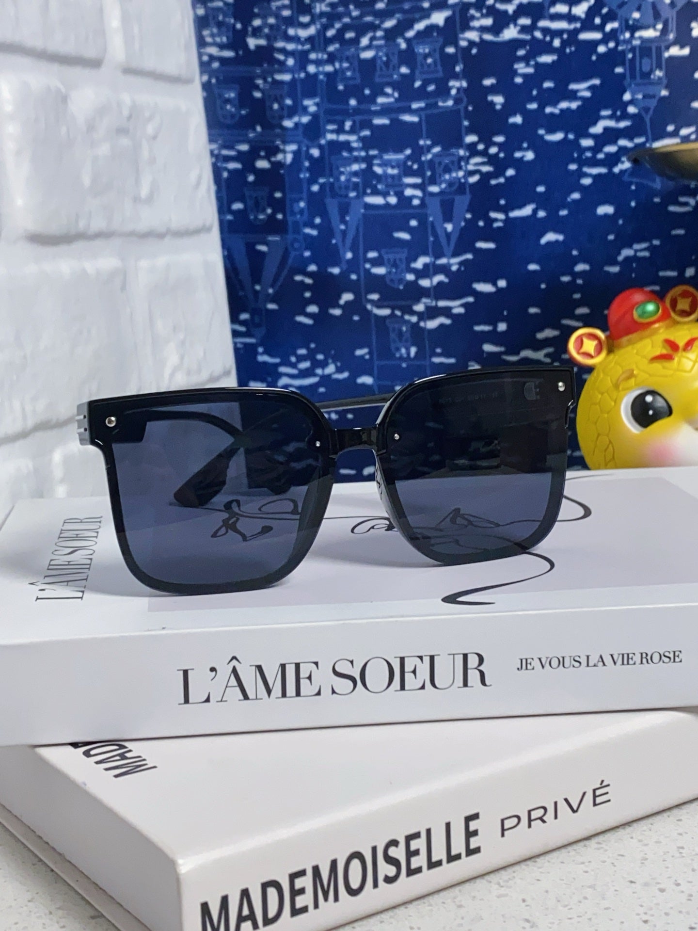 DIOR MONTAIGNE SUNGLASSES 560862 IN BLACK ACETATE