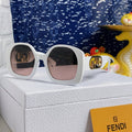 FENDI OVERSIZES FF DIAMONDS SQUARE SUNGLASSES 563315 IN ACETATE