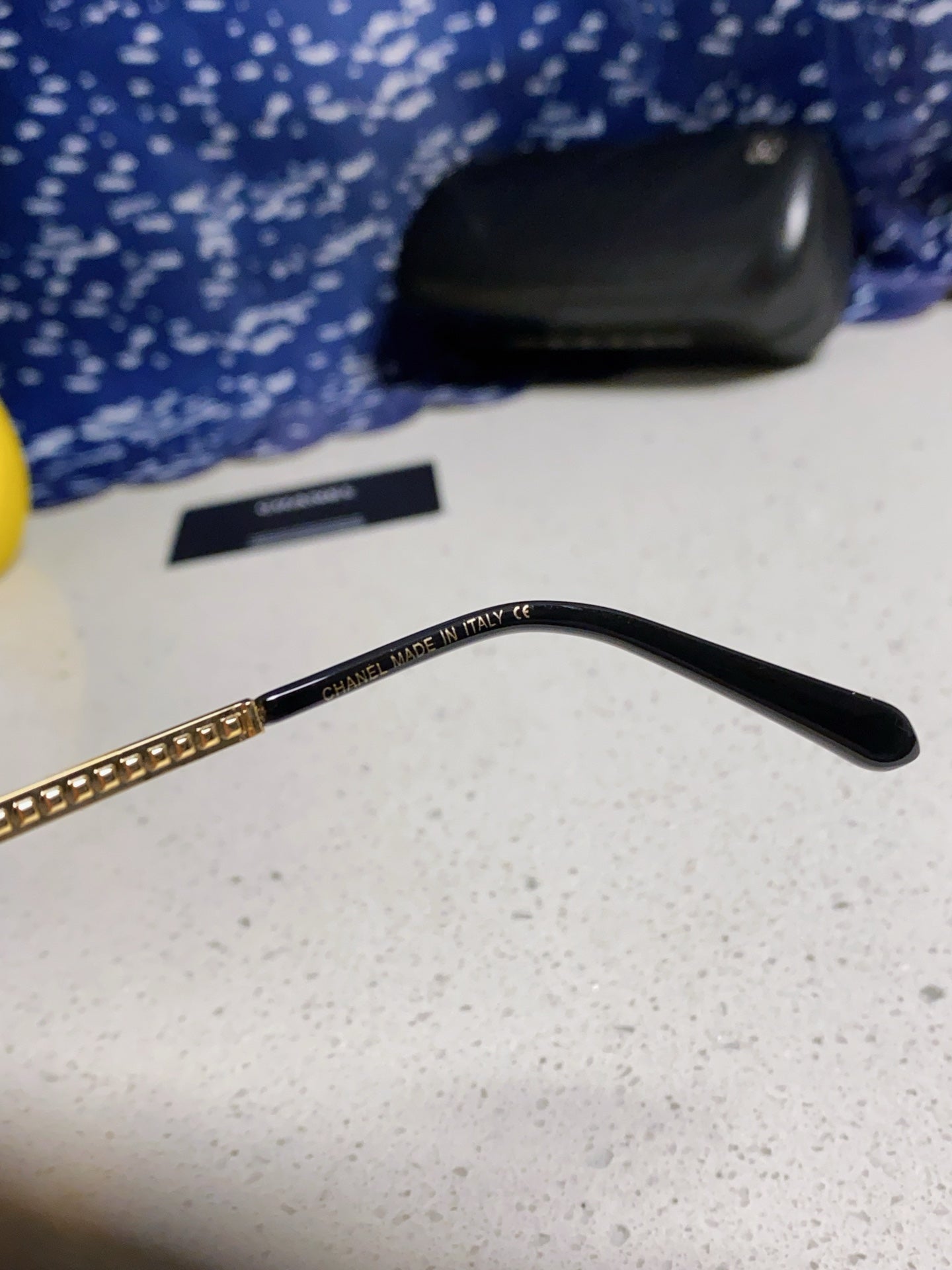 CHANEL CAT EYE SUNGLASSES 641934 IN GOLD METAL PINK SMOKE LENSES