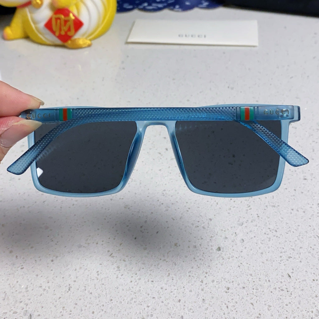 GUCCI RECTANGULAR FRAME SUNGLASSES 563258 IN ACETATE