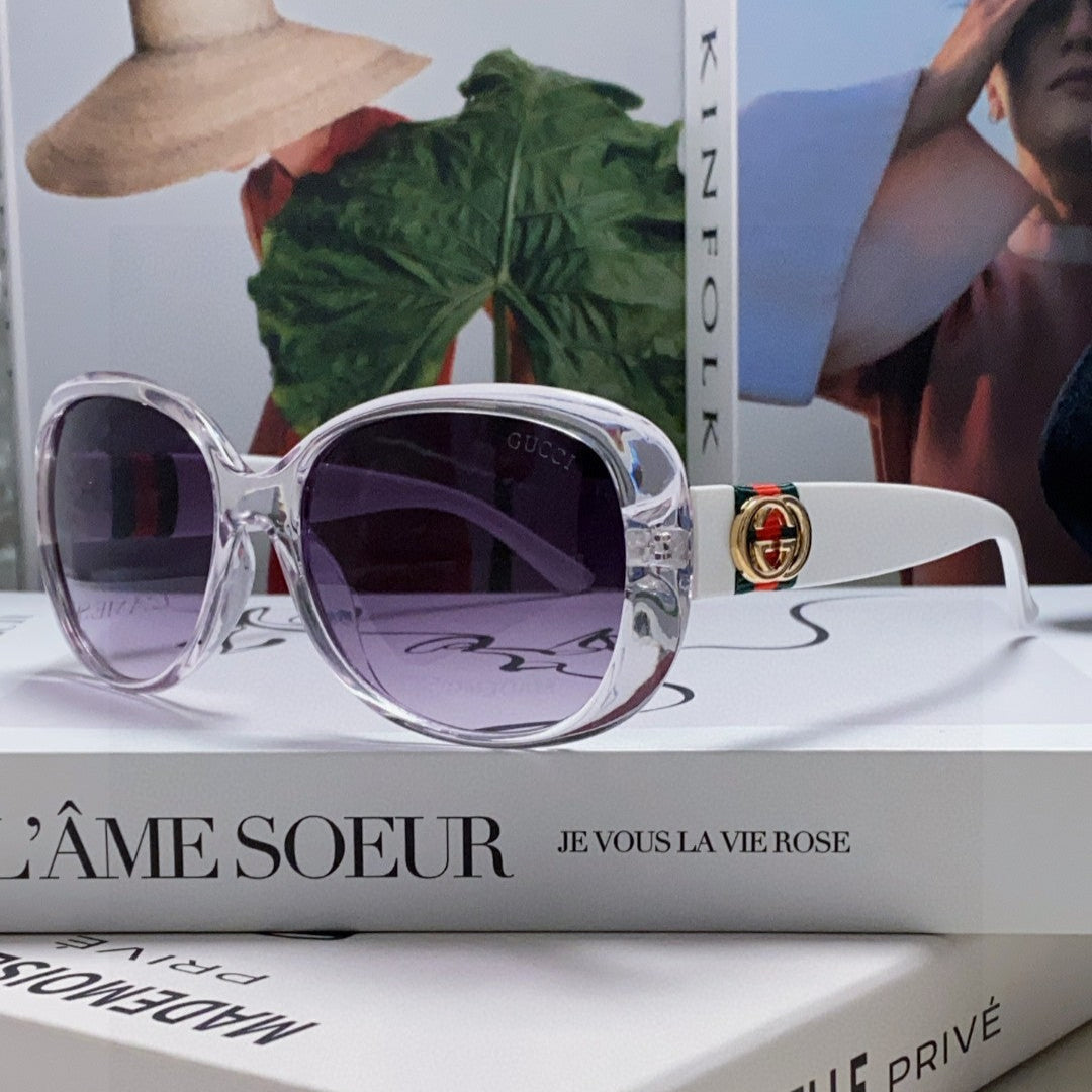 GUCCI ROUND FRAME SUNGLASSES 567450 IN ACETATE