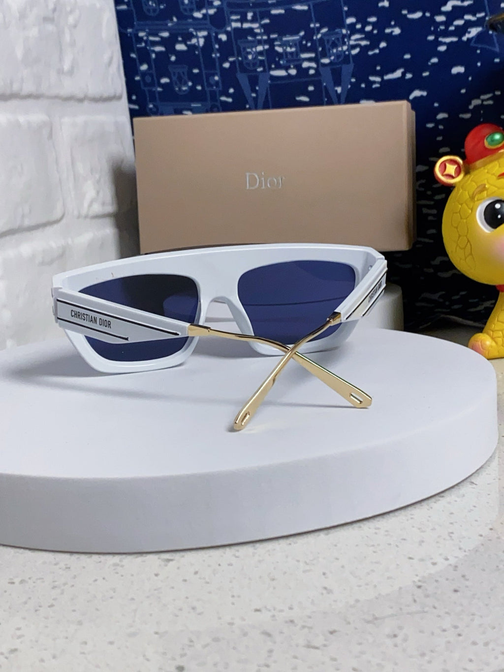 DIOR MONTAIGNE SUNGLASSES CLUB M7U IN WHITE ACETATE