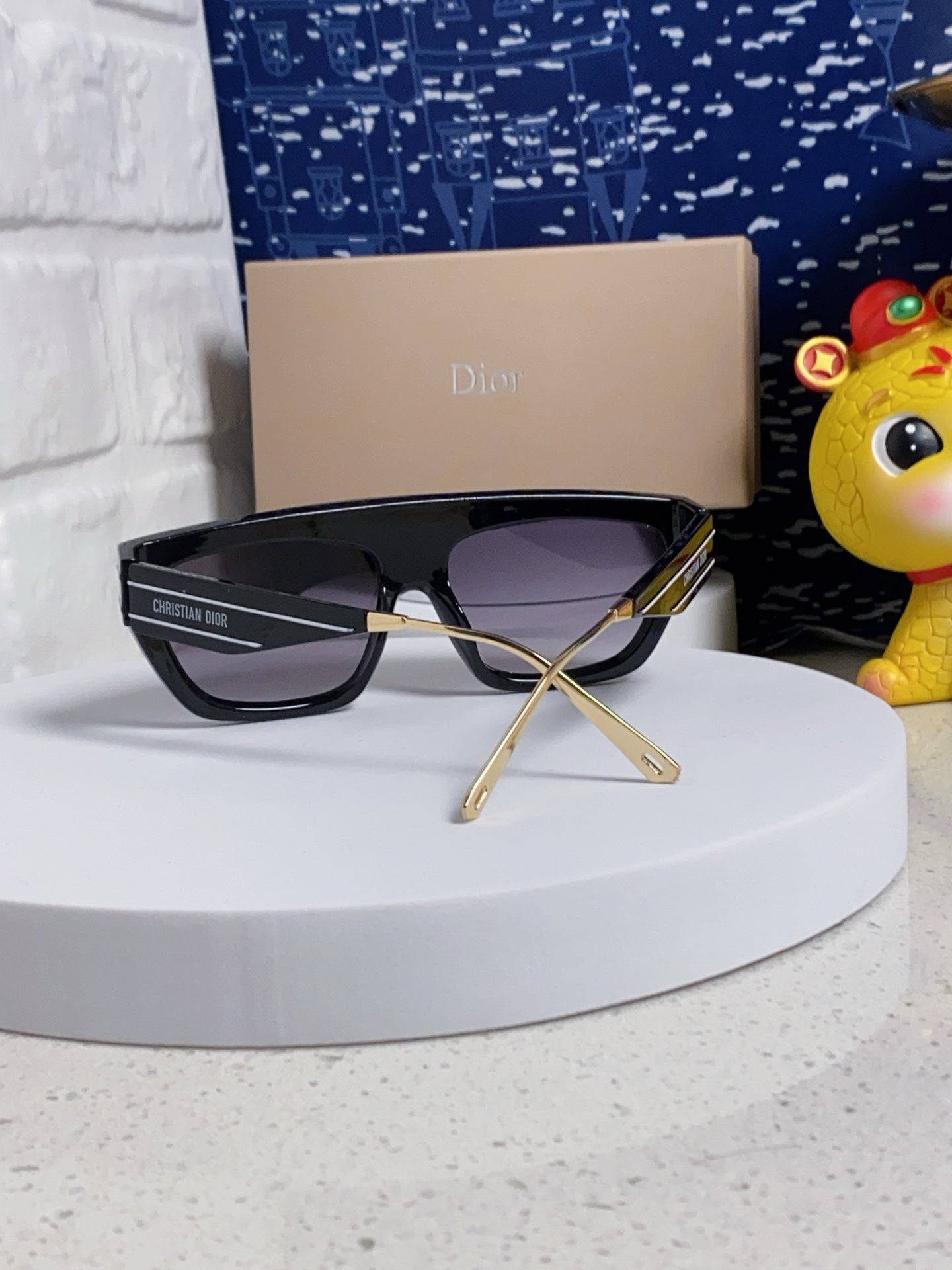 DIOR MONTAIGNE SUNGLASSES CLUB M7U IN BLACK ACETATE