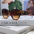 CARTIER CHUNKY SQUARE FRAME SUNGLASSES 533149 IN ACETATE