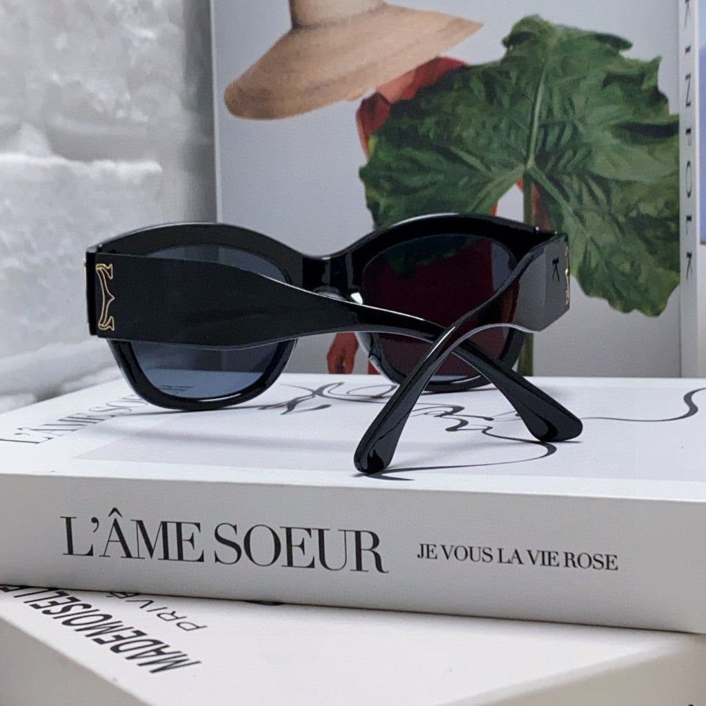 CARTIER CHUNKY SQUARE FRAME SUNGLASSES 533149 IN ACETATE